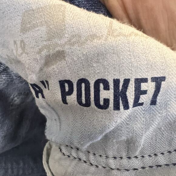 7 For All Mankind Womens A Pocket Flare Jeans Denim Sz 30 32 Low Rise USA Boho - Picture 16 of 16